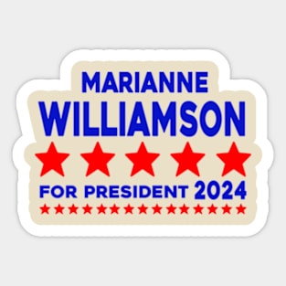 Marianne Williamson 24 For President 2024 Sticker